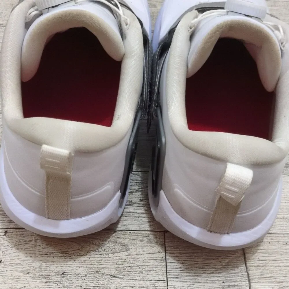 Jordan Golf Shoes Mens US 11.5 White Gray Red Strap Spiked FV6338-100